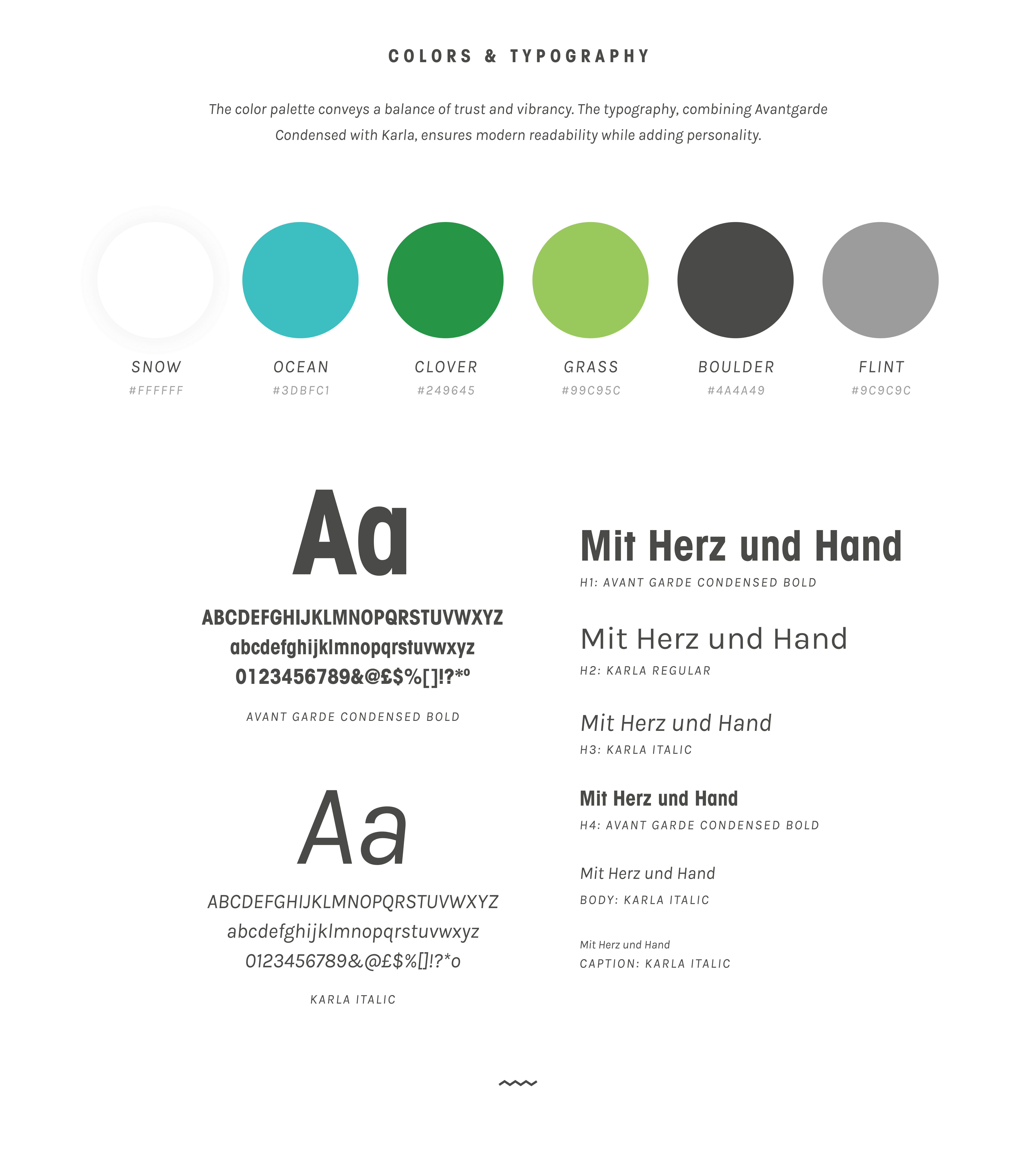 Case Study Daheim: Typography & Colors