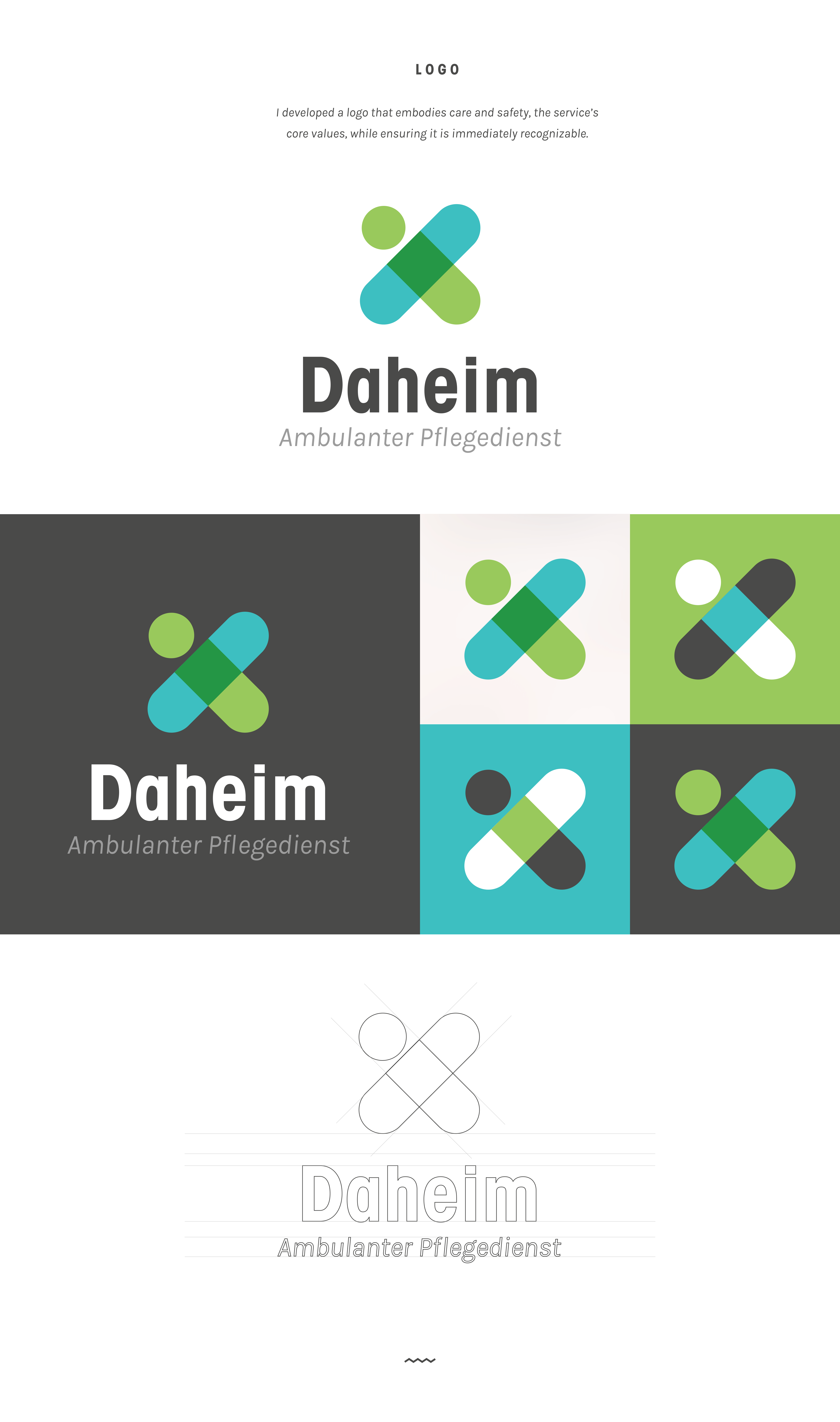 Case Study Daheim: Logo
