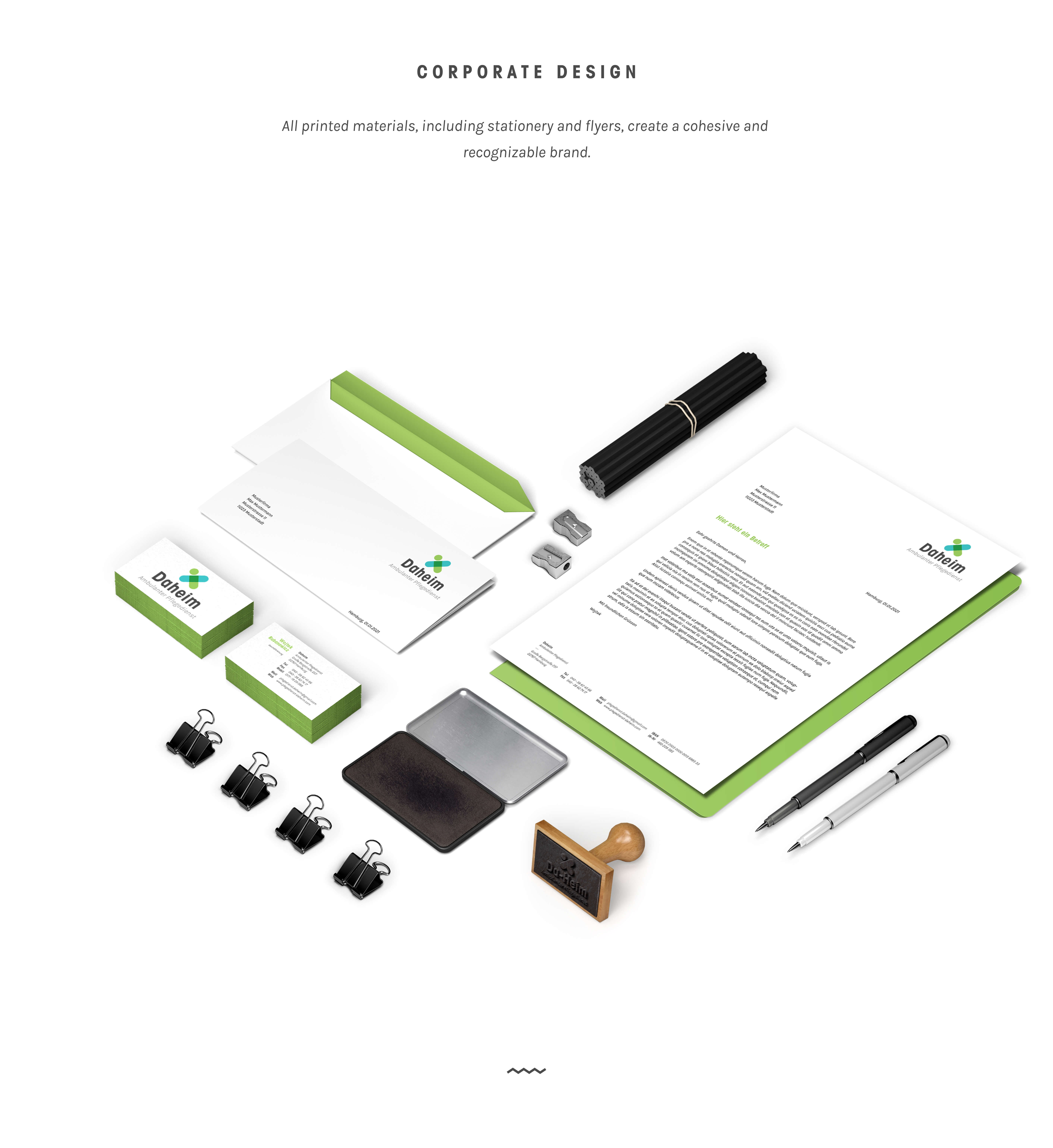 Case Study Daheim: Stationery