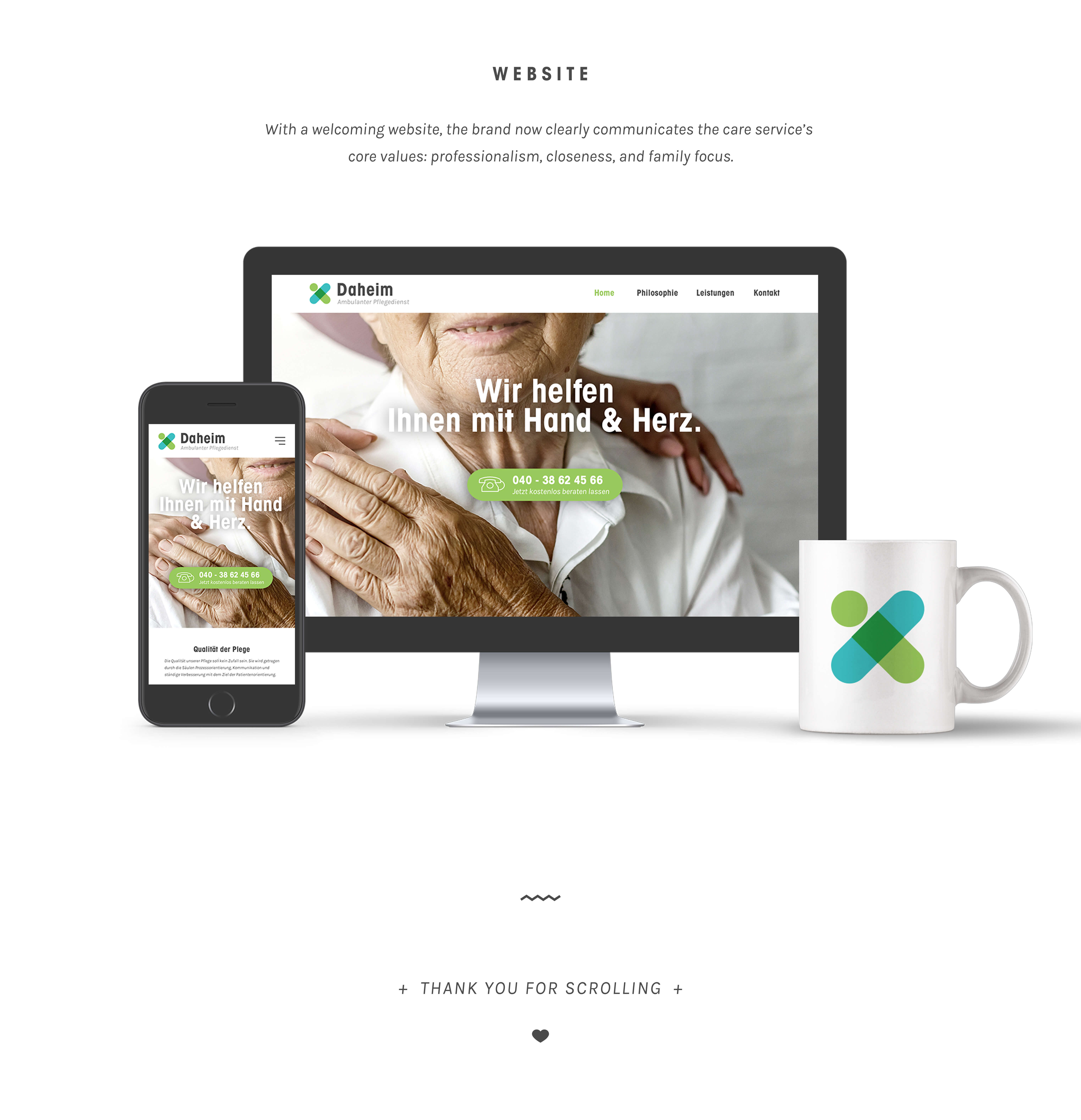 Case Study Daheim: Website