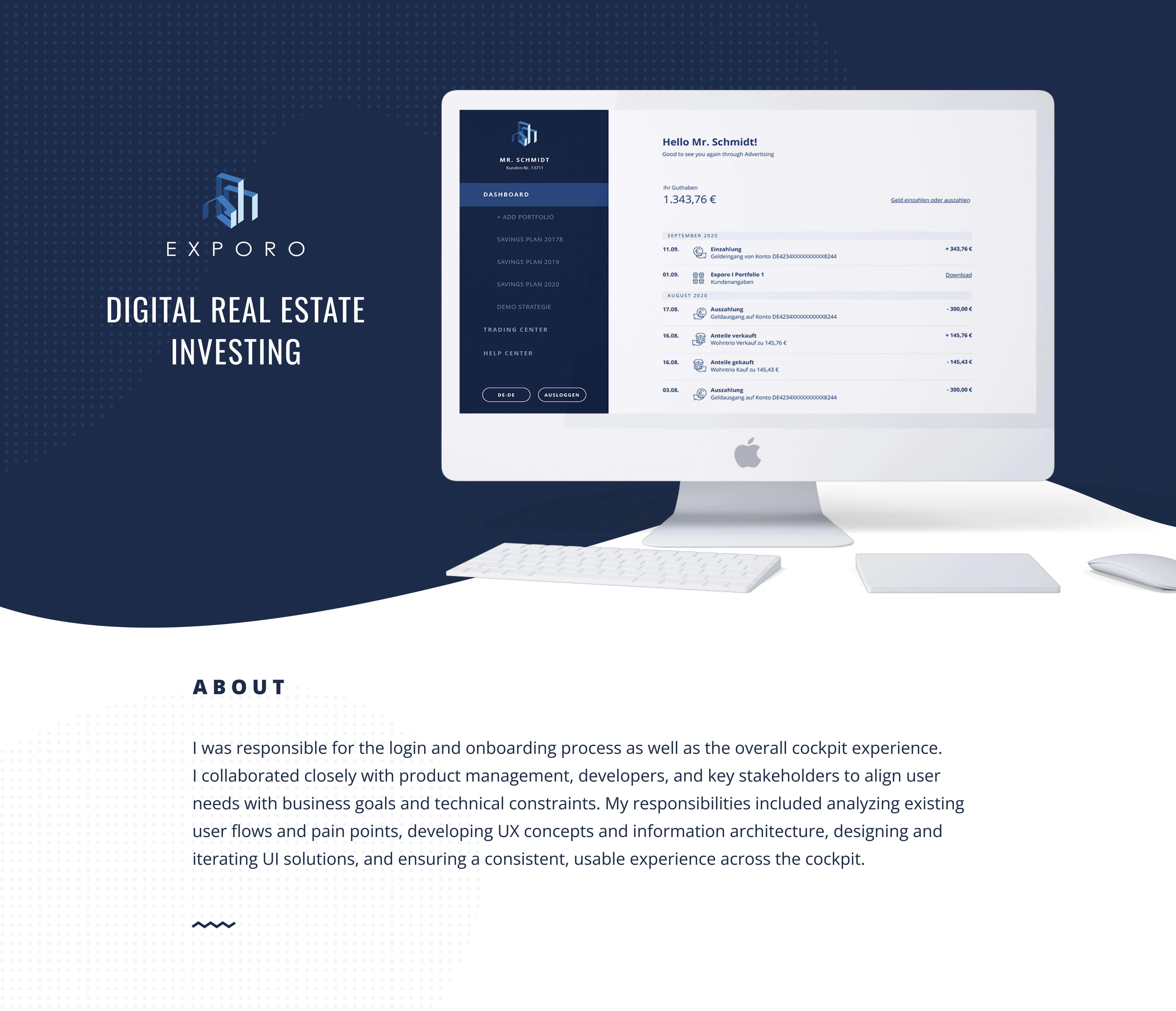 Case Study Exporo: About