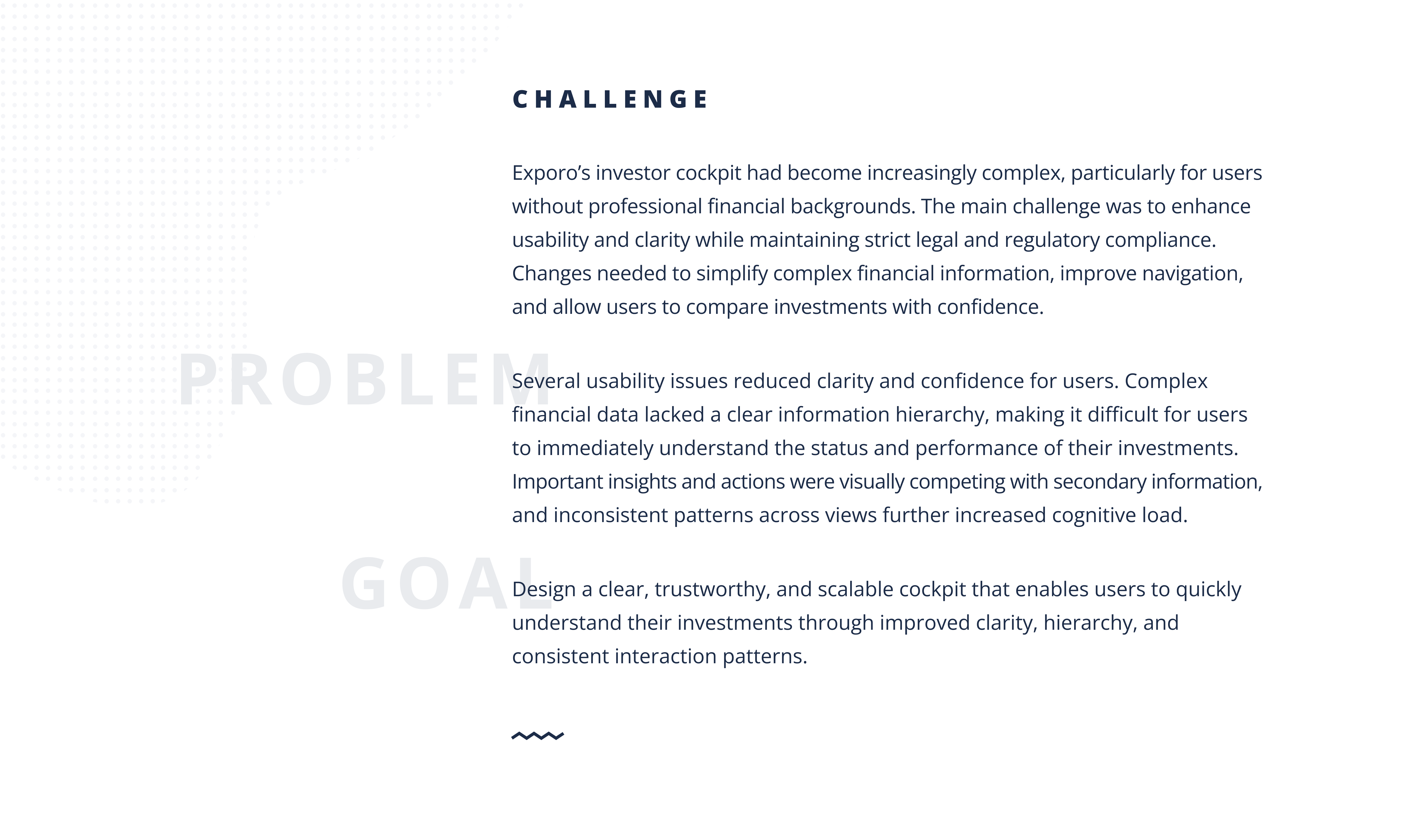 Case Study Exporo: Challenge