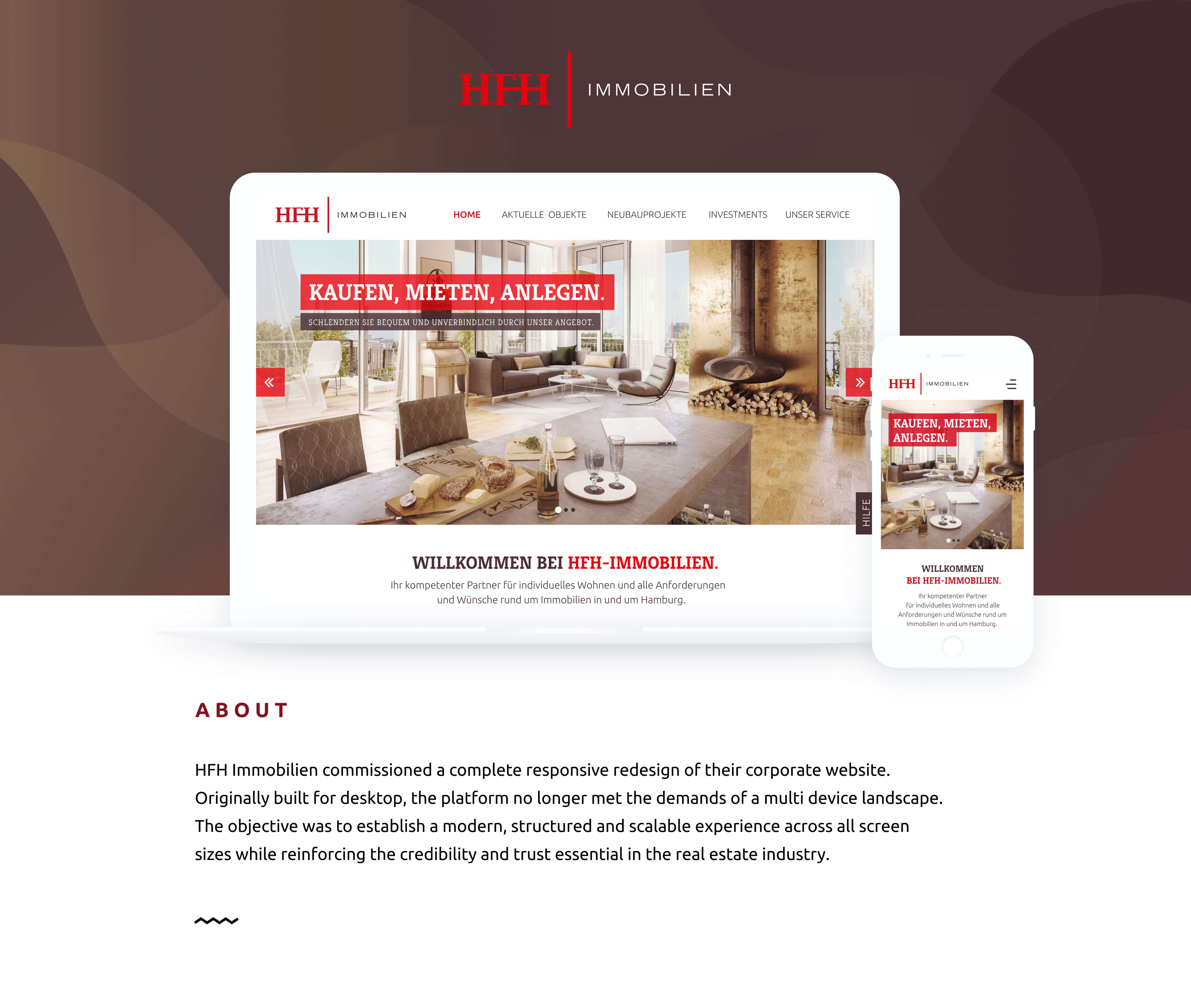 Case Study HFH Immobilien: About