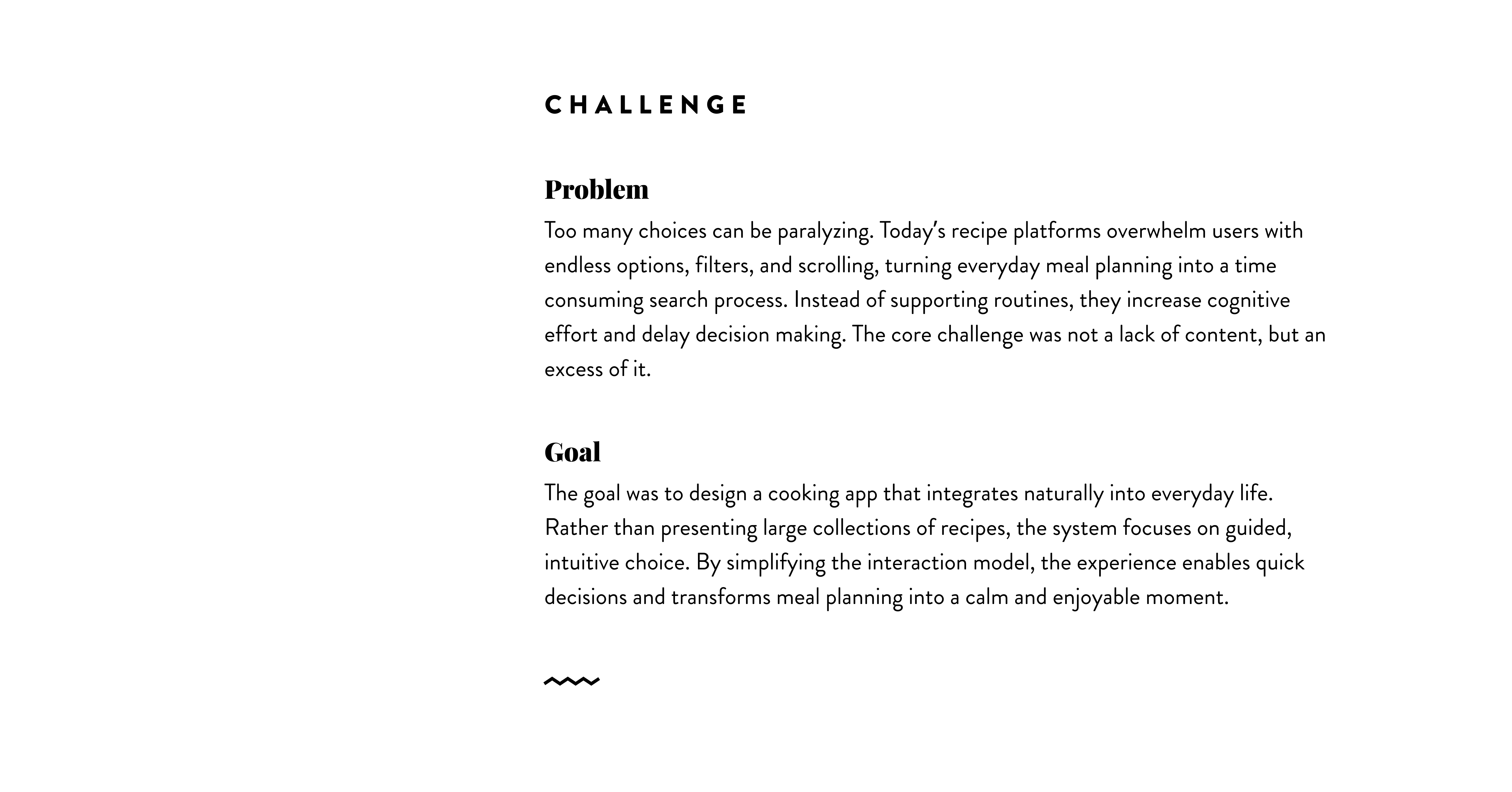 Case Study Knife & Fork: Challenge