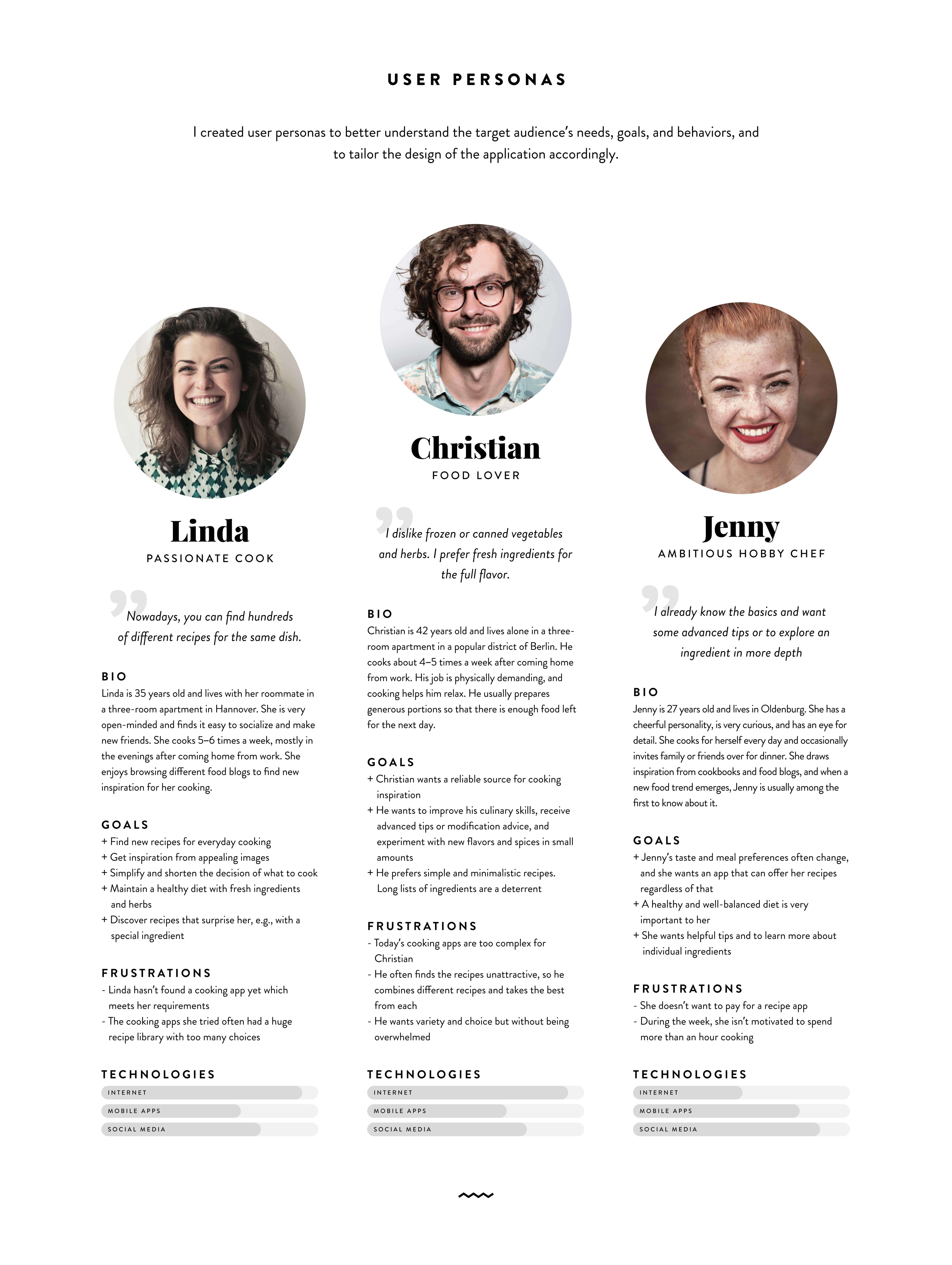 Case Study Knife & Fork: User Personas