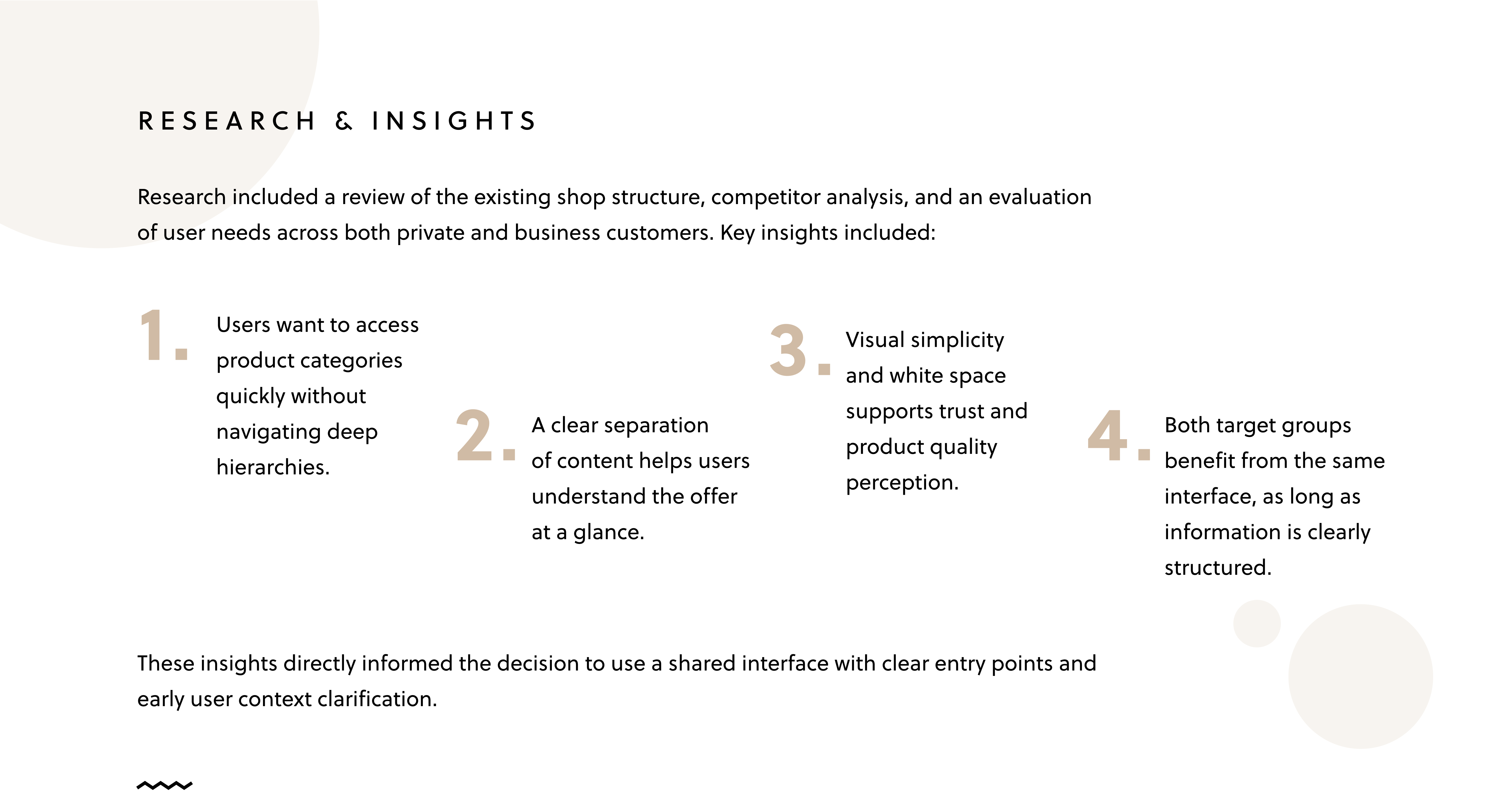 Case Study Tranquillo: Research