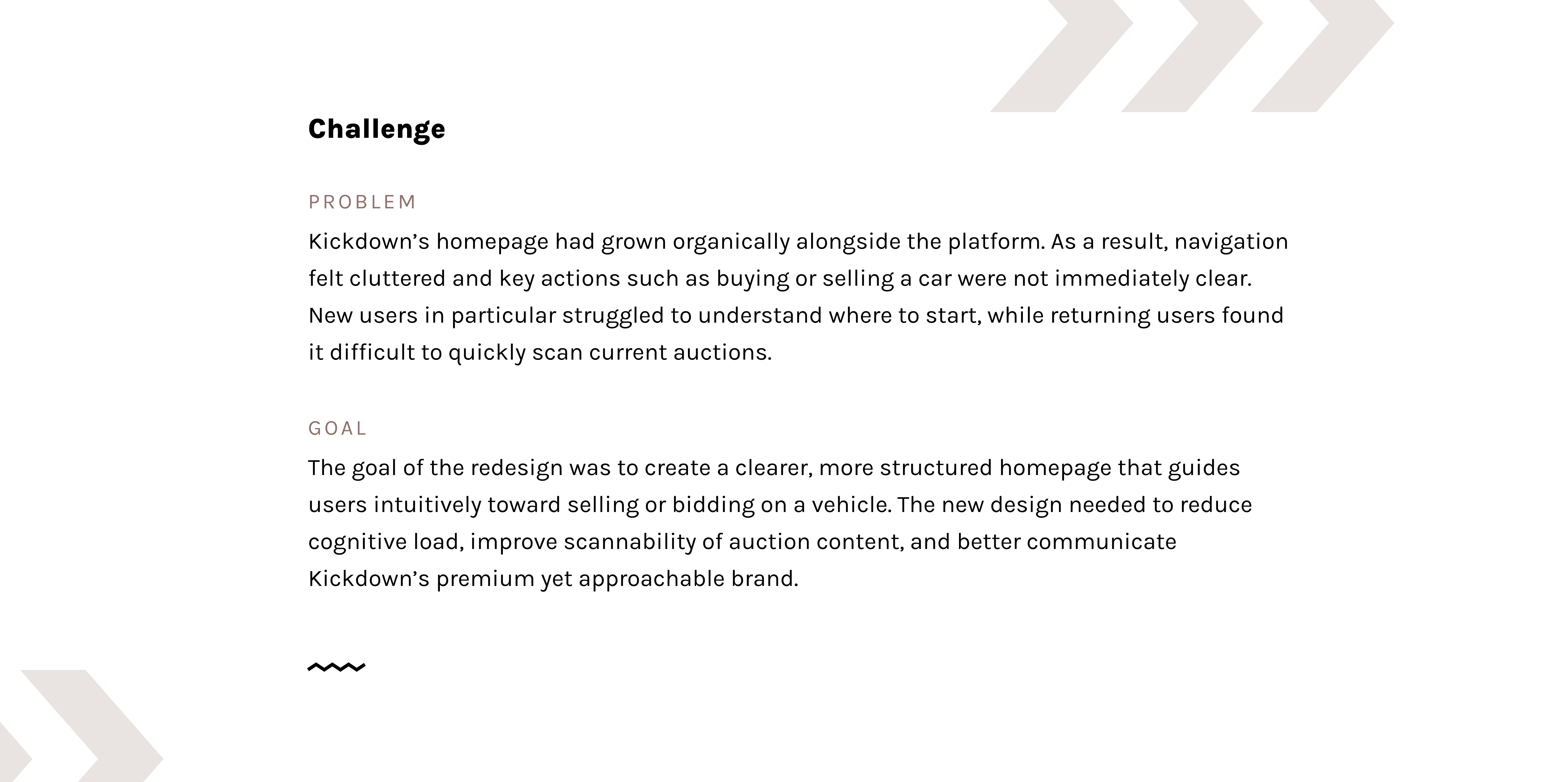 Case Study Kickdown: Challenge