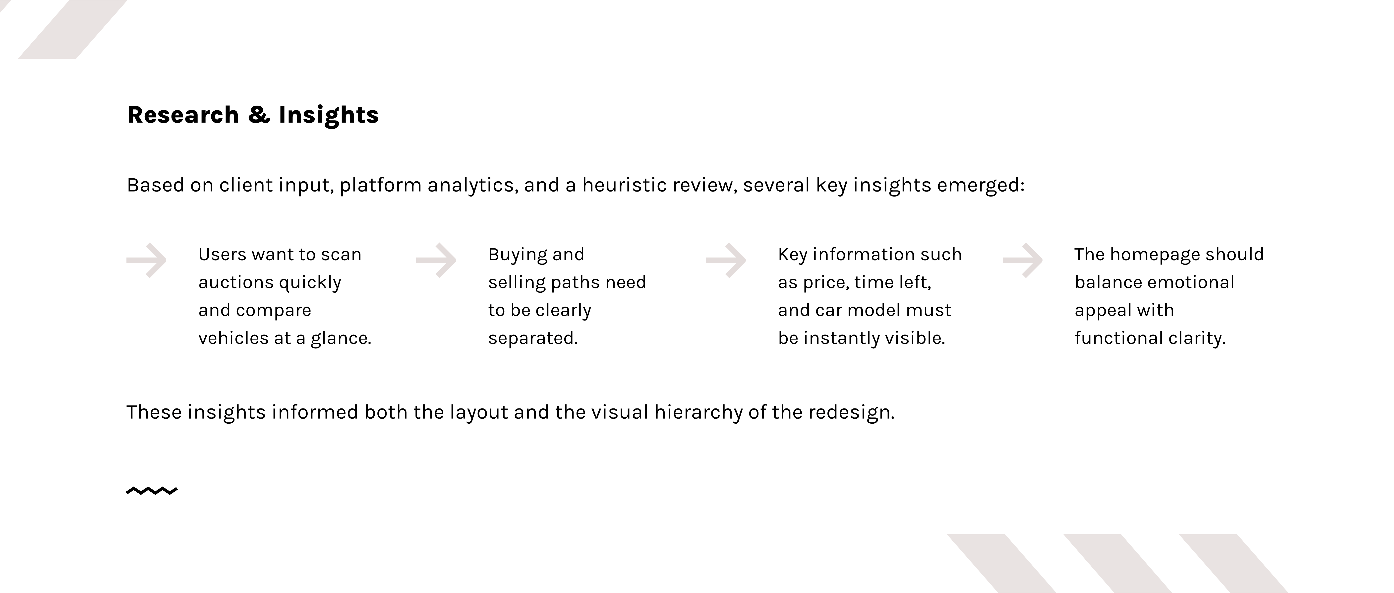 Case Study Kickdown: Research & Insights